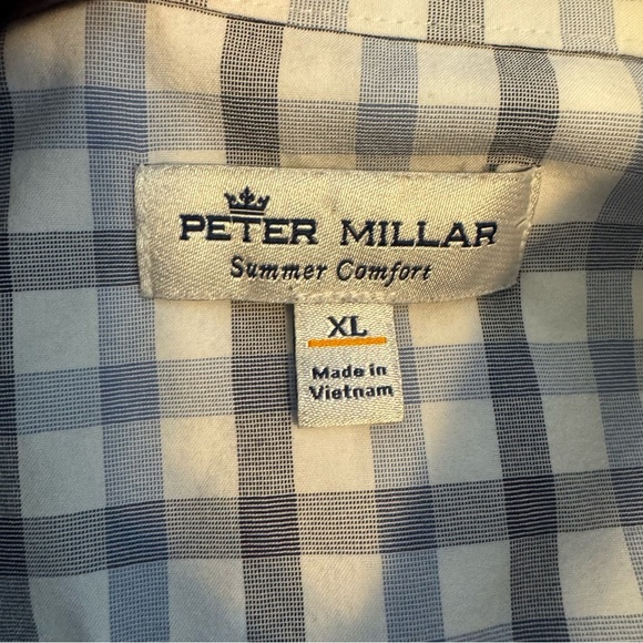 Peter Millar Summer Comfort Plaid Button Down Shirt - Picture 5 of 7